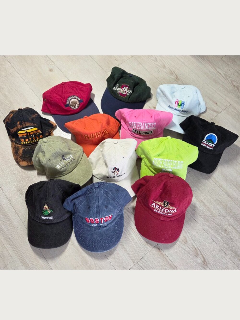 USA Hat Bundle Lot - Includes 13 Hats - Tourist Vibes